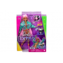 MATTEL GXF09 BARBIE EXTRA DOLL PINK BRAIDS