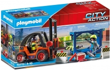 PLAYMOBIL PM70772 CITY ACTION CARRETILLA ELEVADORA CON CARGA