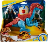 MATTEL GVV63 FISHER PRICE IMAGINEXT JURASSIC WORLD THERIZINOSAURUS & OWEN