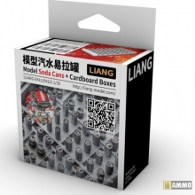 AMMO MIG JIMENEZ LIANG 0412 MODEL SODA CANS + CARDBOARD BOXES 2000S 2020S