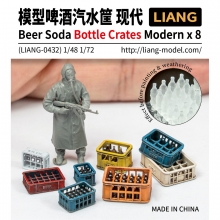 AMMO MIG JIMENEZ LIANG 0432 BEER SODA BOTTLE CRATES MODERN X 8 ( SCALE 1/48 1/72 )