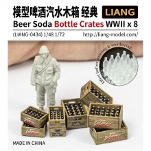 AMMO MIG JIMENEZ LIANG 0434 BEER SODA BOTTLE CRATES WWII X 8 ( SCALE 1/48 1/72 )