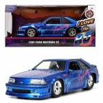 JADA 31379 1:24 I LOVE THE 1989 FORD MUSTANG GT