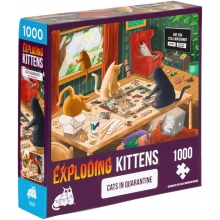 EXPLODING KITTENS PQUAR 1K 6 EXPLODING KITTENS CATS IN QUARANTINE PUZZLE 1000 PIEZAS