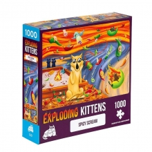 EXPLODING KITTENS PSCREAM 1K 6 EXPLODING KITTENS SPICY SCREAM PUZZLE 1000 PIEZAS