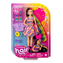 MATTEL HCM90 BARBIE TOTALLY HAIR VESTIDO DE RAYAS DE COLORES