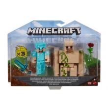 MATTEL GTT53 MINECRAFT CORE FIGURA 3.25PULG 2 PACK