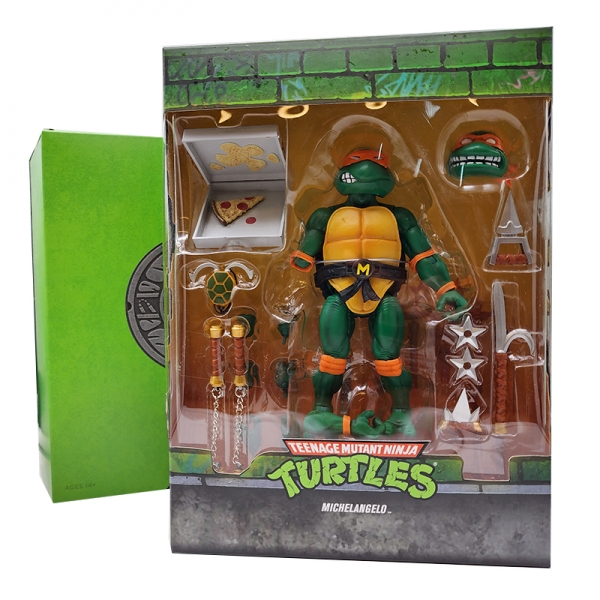 SUPER7 Teenage Mutant Ninja Turtles Ultimates Action Figure Ninja Nomad Leonardo 18 Cm