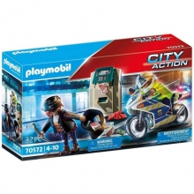 PLAYMOBIL PM70572 MOTO DE POLICIA OPERACION PERSECUCION DEL LADRON