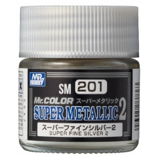 MRHOBBY 73736 SM201 SUPER METALLIC2 SUPER FINE SILVER 2