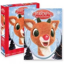 AQUARIUS 50089 RUDOLPH RED NOSED REINDEER COLLAGE 500 PIEZAS PUZZLE