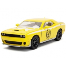 JADA 34392 1:24 2015 DODGE CHALLENGER HELLCAT W YELLOW RANGER