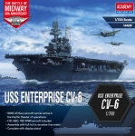ACADEMY 14409 1:700 USS ENTERPRISE CV 6 BATTLE OF MIDWAY