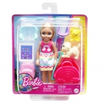 MATTEL HJY17 BARBIE TRAVEL SET WITH CHELSEA