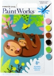 DIMENSIONS 91692 SLOTH & BABY PAINT BY NUMBER ( 8 PULGX10 PULG )