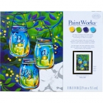 DIMENSIONS 91774 BE A LIGHT ( MASON JARS HANGING FROM TREE ) PAINT BY NUMBER ( 11 PULGX14 PULG )