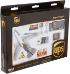 REALTOY RT4341 UPS AIRPORT DIECAST PLAYSET ( 12PC SET )