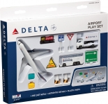 REALTOY RT4991 DELTA AIRLINES B767 DIECAST PLAYSET ( 12PC SET )