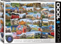 EUROGRAPHICS 6000-5464 GLOBETROTTER UNITED KINGDOM PUZZLE 1000 PIEZAS