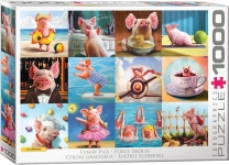EUROGRAPHICS 6000-5770 FUNNY PIGS PUZZLE 1000 PIEZAS