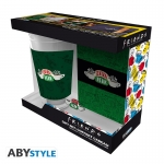 ABYSSE ABYPCK252 FRIENDS PCK XXL GLASS + PIN + POCKET NOTEBOOK CENTRAL PERK