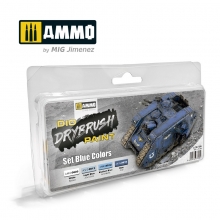 AMMO MIG JIMENEZ AMIG7303 DRYBRUSH SET COLORES AZULES