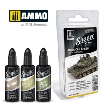 AMMO MIG JIMENEZ AMIG7322 SHADER SET VERDE AMERICANO