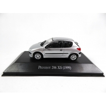 MAGAZINE ARG60 1:43, 1999, PEUGEOT 206, SILVER