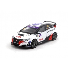 TARMAC T64-003TF 1:64 HONDA CIVIC TYPE R FUNKO 2 81 MACAU GUIA 2.0T WINNER LIVERY MACAU GP, WHITE BLACK