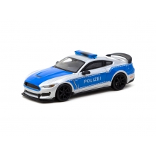 TARMAC T64G-011GP 1:64 FORD MUSTANG SHELBY GT350RGERMAN POLICE * , SILVER BLUE