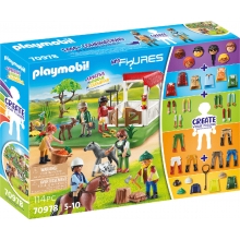 PLAYMOBIL PM70978 MIS FIGURAS RANCHO DE CABALLOS