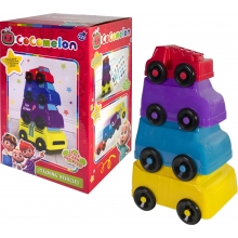INTK CO445004 COCOMELON FUN STACKING VEHICKLES PK12