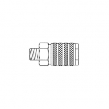 HARDER & STEENBECK 102014 QUICK COUPLING ND 7.2MMG 1/4 MALE THREAD