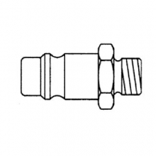 HARDER & STEENBECK 102204 PLUG IN NIPPLE ND 7.2MMG 3/8 MALE THREAD