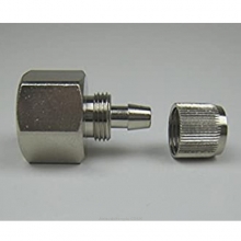 HARDER & STEENBECK 104763 CONNECTION G 1/4 FEMALE THREAD WITH SCREW SOCKET FOR BRAIDED HOSE 33X7MM