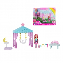MATTEL HLC27 BARBIE CHELSEA COLUMPIO MAGICO EN LAS NUBES