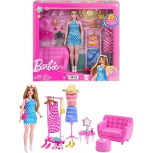 MATTEL HPL78 BARBIE ESTILISTA Y ARMARIO