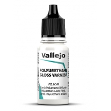 VALLEJO 72650 POLYURETHANE GLOSS VARNISH 650-18ML