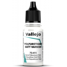 VALLEJO 72651 POLYURETHANE MATT VARNISH 651-18ML