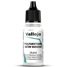VALLEJO 72652 POLYURETHANE SATIN VARNISH 652-18ML