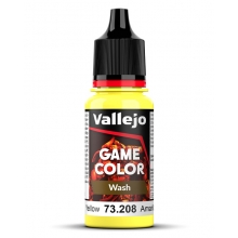 VALLEJO 73208 GAME COLOR WASH 208-18ML YELLOW
