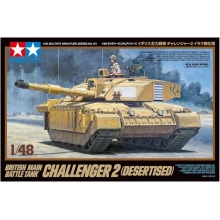 TAMIYA 32601 1:48 BRITISH CHALLENGER 2 MAIN BATTLE TANK ( DESERTISED )