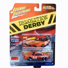 JOHNNY JLSP253A 1:64 1982 PONTIAC GRAND PRIX STOCK CAR ( DEMOLITION DERBY )