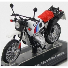 MAGAZINE BMWR80GS 1:24 BMW R80 GS PARIS - DAKAR, WHITE