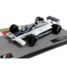 MAGAZINE F1BT49 1:43 1981 BRABHAM BT49 5 NELSON PIQUET BLUE WHITE FORMULA 1