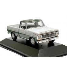 MAGAZINE MEXF100 1:43 1978 FORD F 100 PICK UP, GREEN WHITE