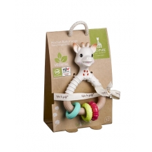 SOPHIE LA GIRAFE 220132 SO PURE NATURE RINGS RATTLE