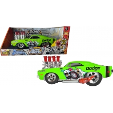 MAISTO 81360 1:18 MUSCLE MACHINES ROAD SHAKERS ~ 1969 DODGE CHARGER R T GREEN ( 2013 )