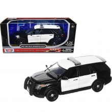 MOTORMAX 76988 1:24 2022 FORD POLICE INTERCEPTOR UTILITY WITH LIGHT BARS & PUSH BUMPERS