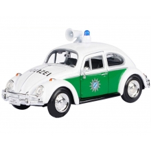 MOTORMAX 79588 1:24 1966 VOLKSWAGEN CLASSIC BEETLE GERMAN POLICE CAR